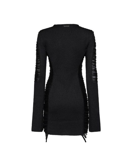 The Attico Black Knitted Dresses