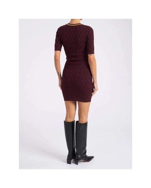Elisabetta Franchi Purple Short Dresses