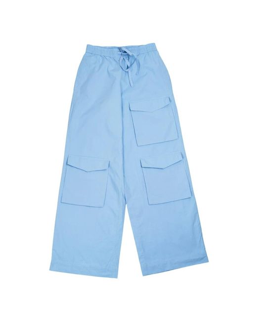 Essentiel Antwerp Blue Wide Trousers