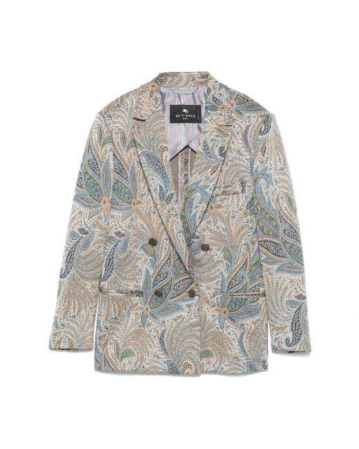 Blazers Etro en coloris Gray