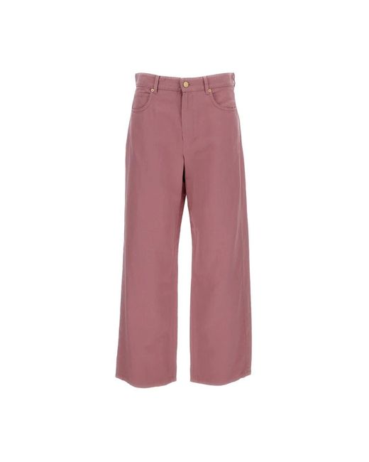 Max Mara Wide Jeans in het Red