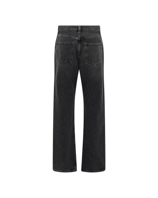 Agolde Black Straight Jeans