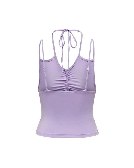 Sleeveless Tops ONLY de color Purple