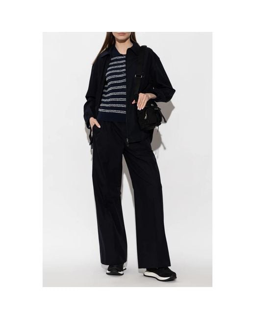 Moncler Black Wide Trousers