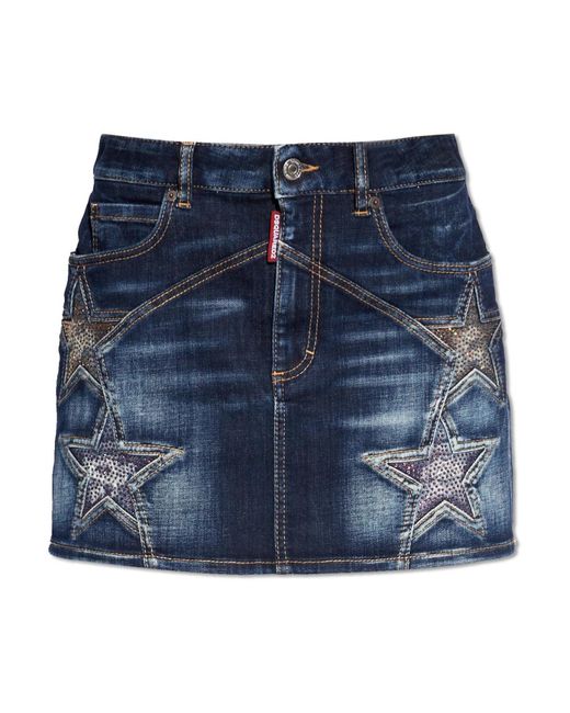 Denim Skirts DSquared² de color Blue
