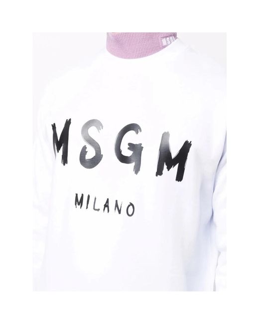MSGM Sweatshirts in White für Herren