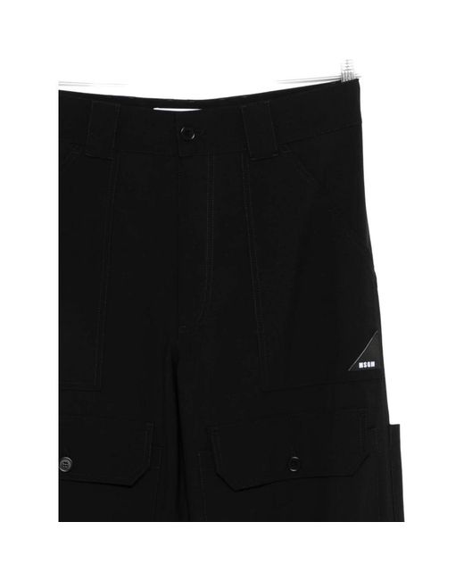 Straight Trousers MSGM de hombre de color Black