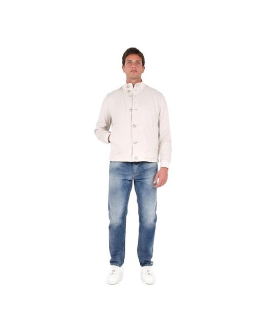 Herno Jacket Met Knoopsluiting in het White voor heren