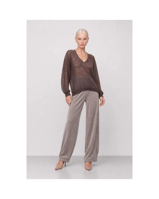 Kocca Brown V-Neck Knitwear