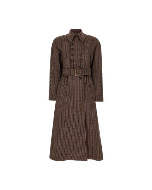 Chloé Brown Belted Coats