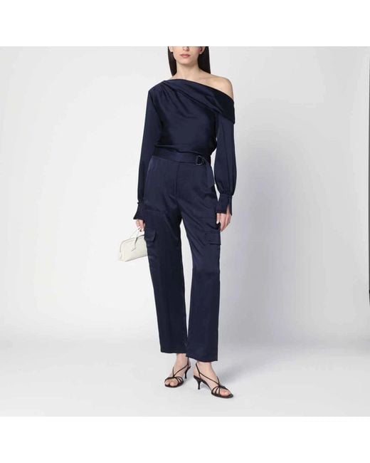 Jonathan Simkhai Blue Straight Trousers