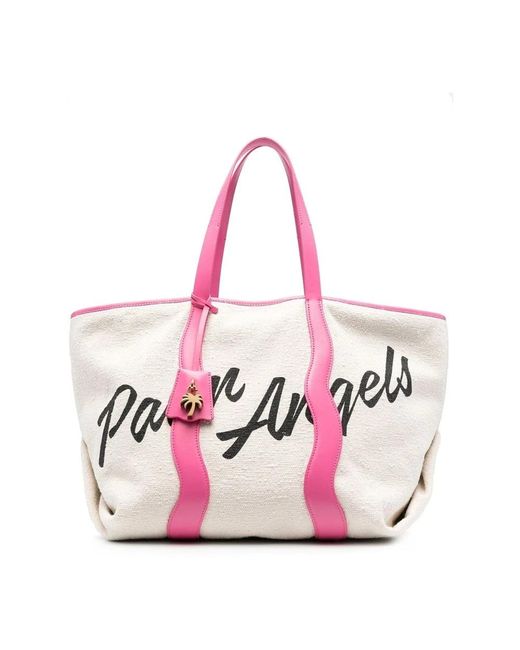 Palm Angels Pink Tote Bags