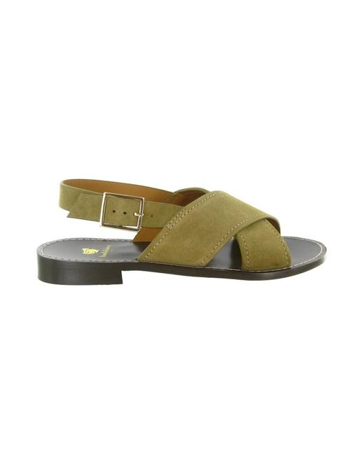 Flat Sandals Bobbies en coloris Green