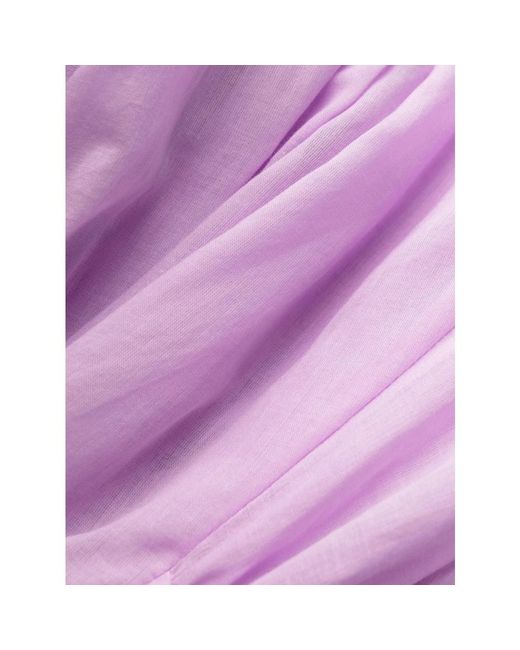 Stella McCartney Purple Lila strandkleidung lässiges langes kleid