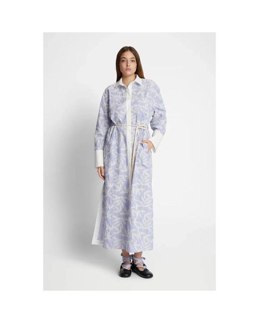 Munthe Blue Shirt Dresses