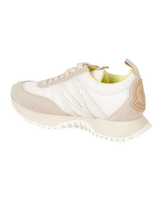 Moncler White Weiße low-top-sneakers