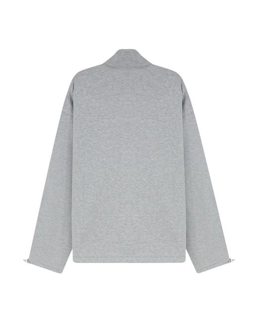Miu Miu Gray Zip-Throughs