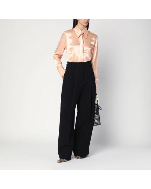 Jil Sander Black Wide Trousers