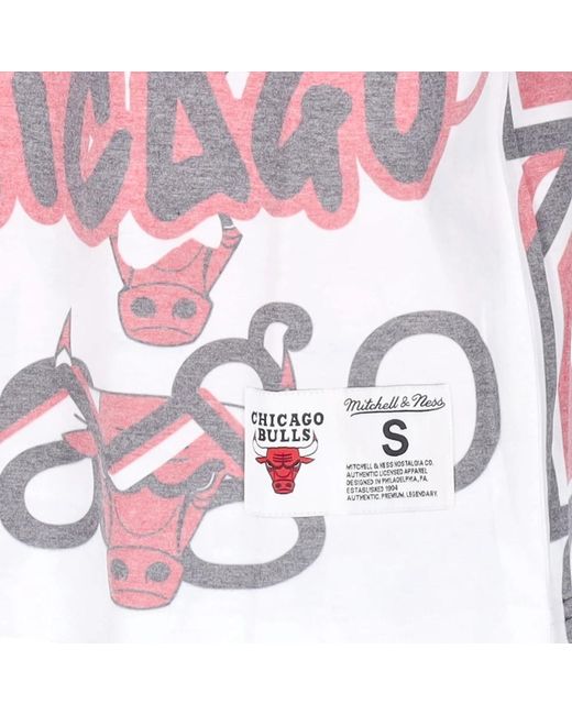 T-Shirts Mitchell & Ness de hombre de color Pink