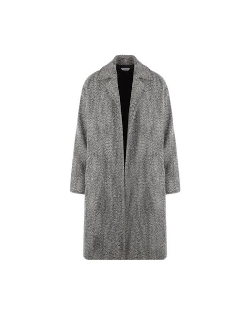 Bottega Veneta Gray Belted Coats for men