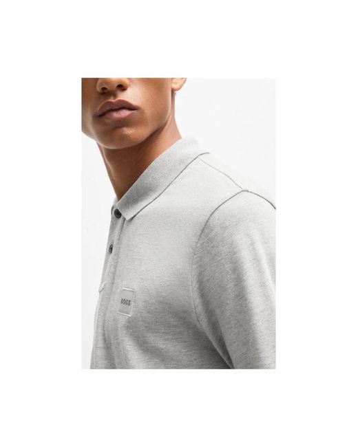 HUGO Gray Polo Shirts for men