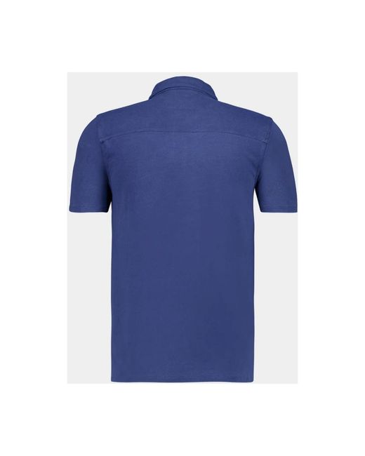 Majestic Filatures Blue Polo Shirts for men