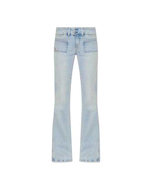 DIESEL D-Hush Bootcut Jeans in het Blue
