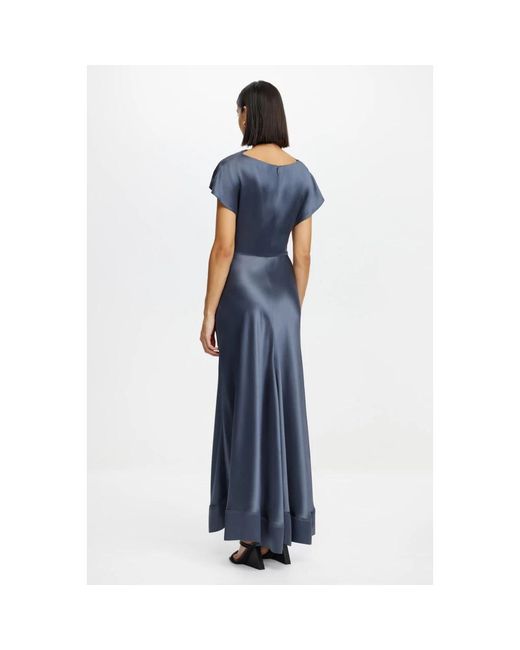 Acler Blue Glatton Maxi Dress