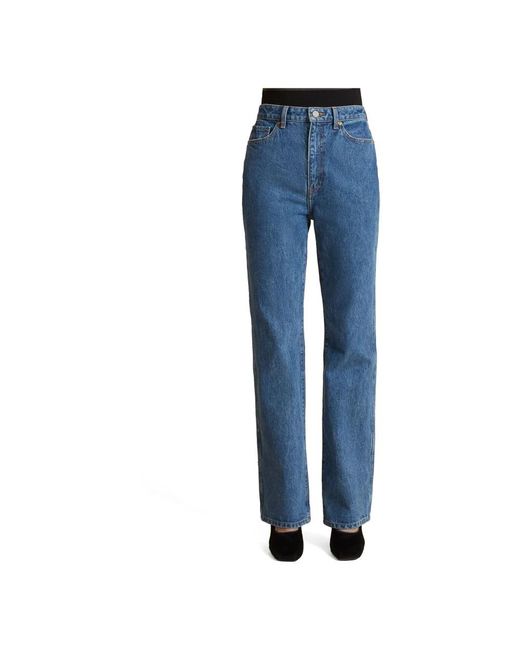 Khaite Blue Straight Jeans