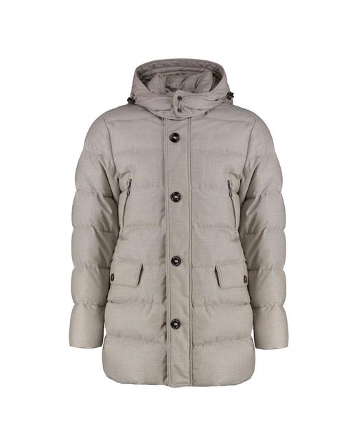 Down Jackets di Moorer in Gray da Uomo