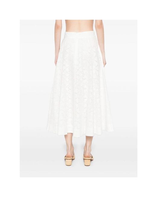 Zimmermann White Midi Skirts