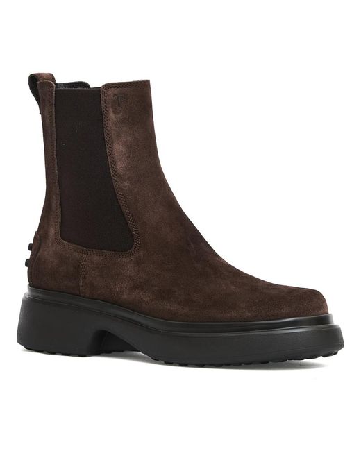 Tod's Brown Chelsea Boots
