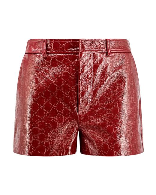 Gucci Red Short Shorts