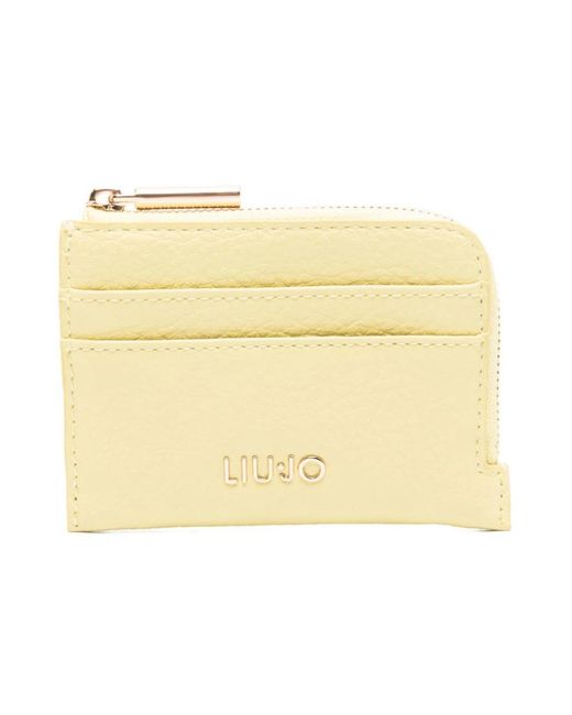 Liu Jo Metallic Kartenhalter Mit Reißverschluss