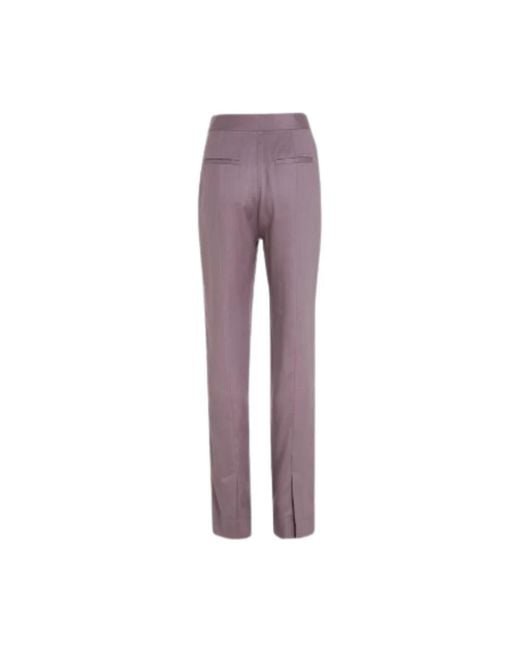 Calvin Klein Purple Straight Trousers