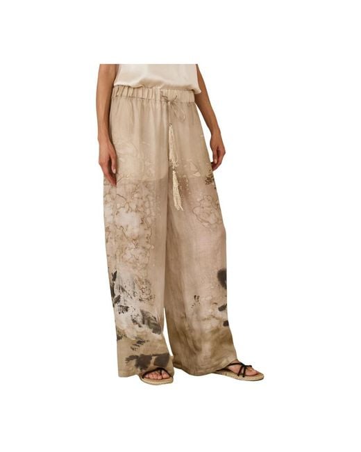 Souvenir Clubbing Natural Wide Trousers
