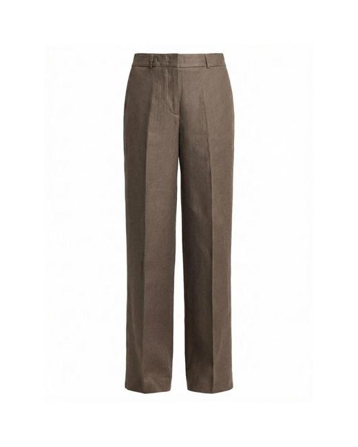 Peserico Brown Wide Trousers