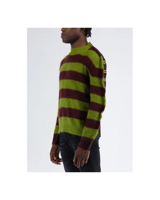 Marni Green Round-Neck Knitwear for men