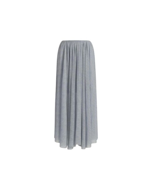 Alberta Ferretti Gray Midi Skirts