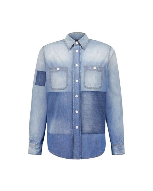 Givenchy Blue Denim Shirts for men