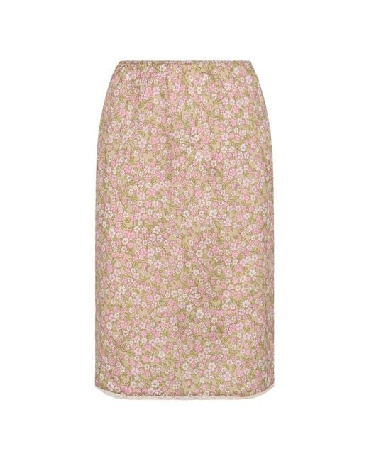 Prada Natural Midi Skirts