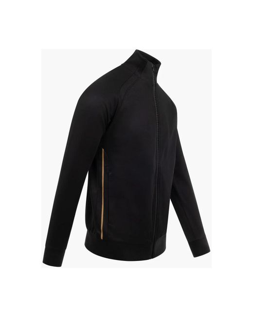 Cruyff Fitness ,Zwart ,Katoen Obsidian Trainingspak Zwart/Goud in het Black voor heren