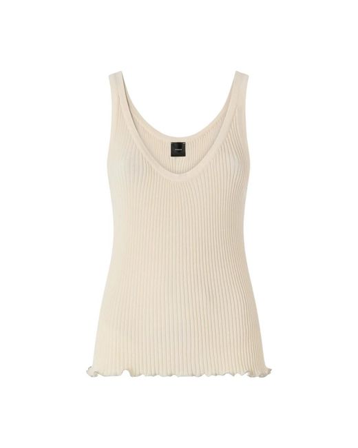 Pinko Natural Sleeveless Tops