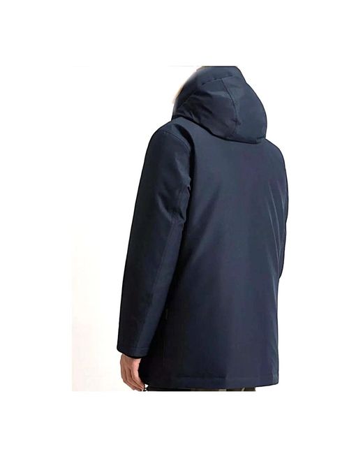 Woolrich Blue Winter Jackets for men