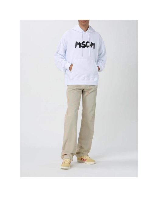 Hoodies di MSGM in White da Uomo