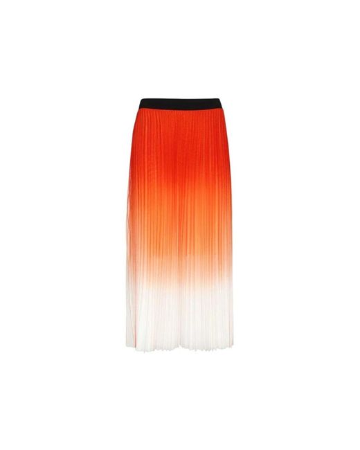 Karl Lagerfeld Orange Maxi Skirts