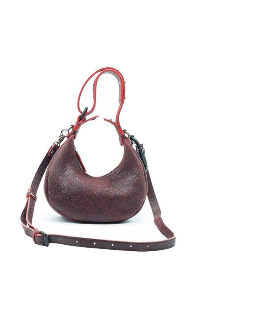 Vic Matié Purple Rote handtasche mit riss-effekt