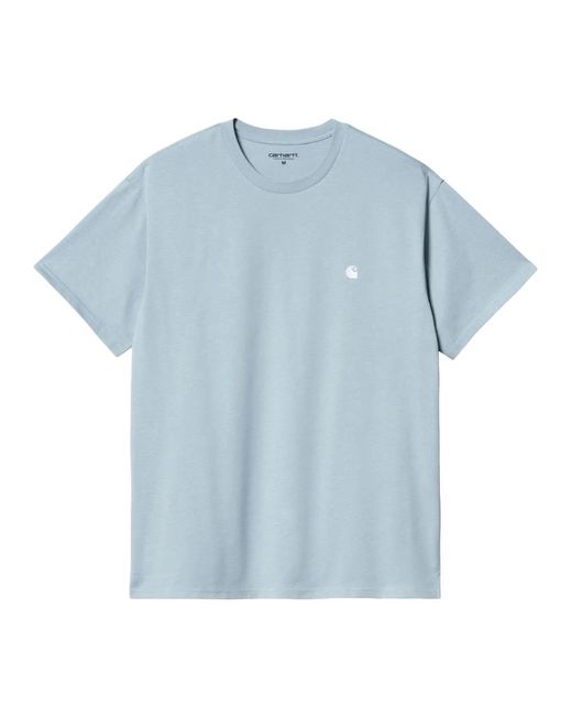 T-shirt blu in cotone taglio largo manica corta di Carhartt in Blue da Uomo