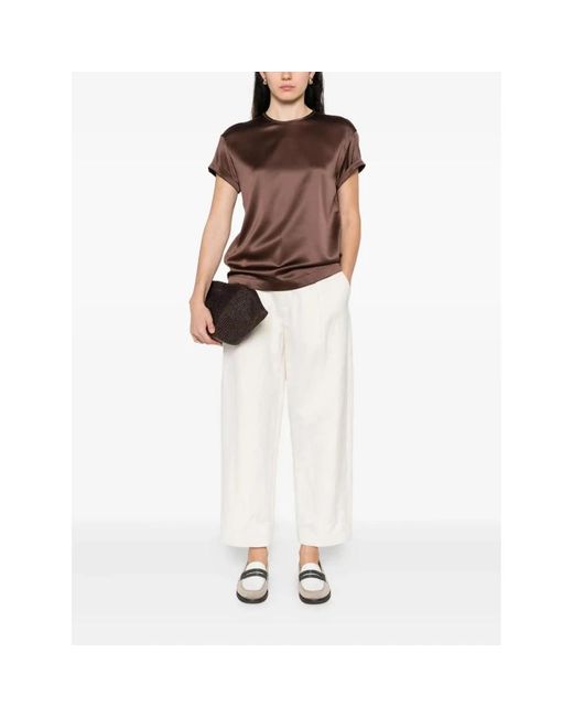 Blouses Brunello Cucinelli de color Brown