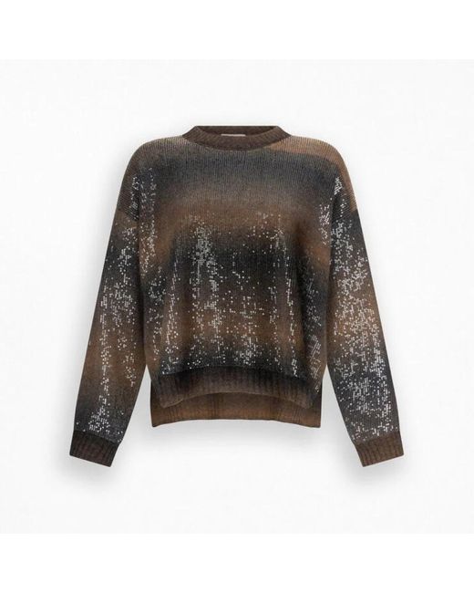 Round-Neck Knitwear Liu Jo de color Gray
